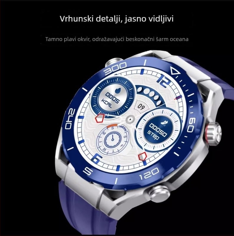 5G pametni sat s SIM karticom, neovisni pozivi, puna mrežna kompatibilnost, AMOLED zaslon, preuzimanje Android aplikacija, NFC, vodootporan