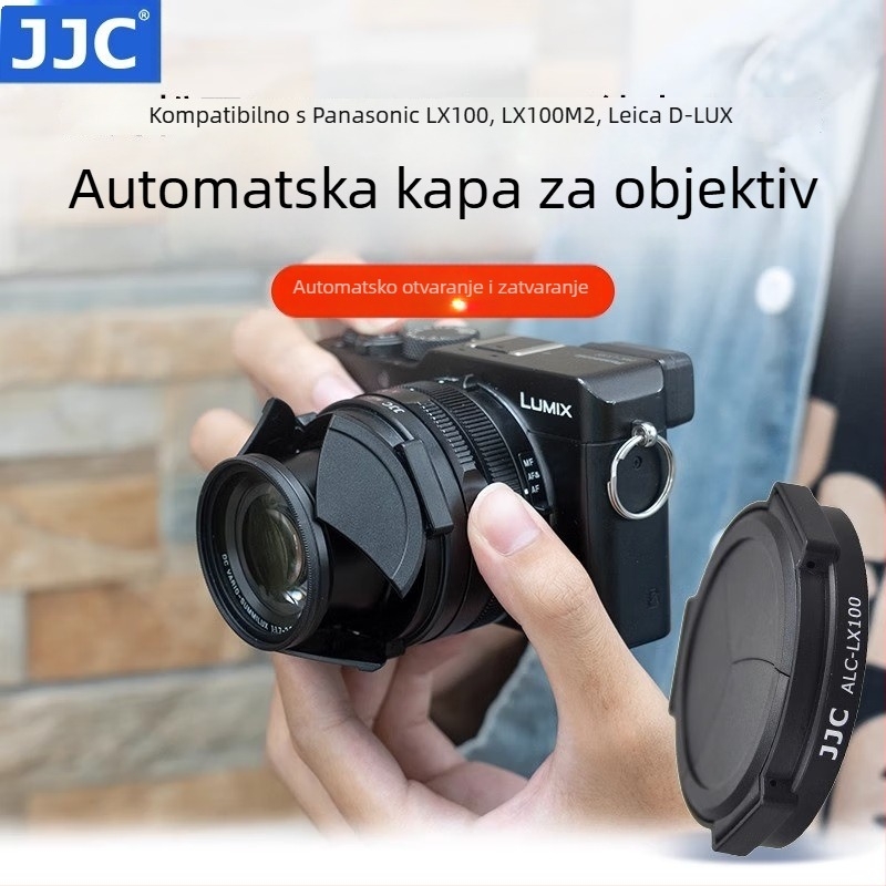 JJC Automatski poklopac objektiva ALC-LX100 za Panasonic LX100 / LX100 II, Leica D-Lux 8 Typ 109