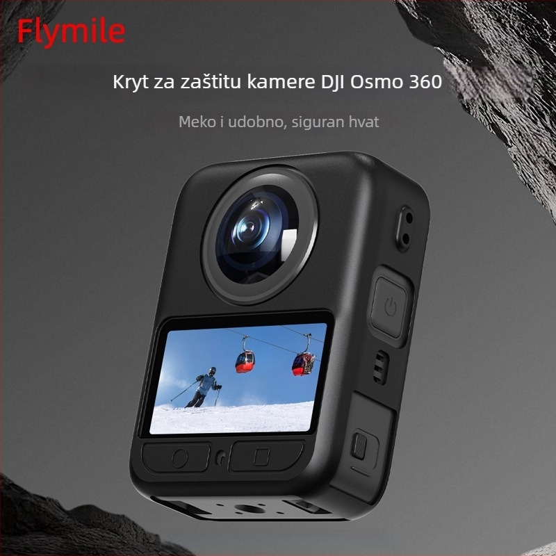 Silikonska futrola za DJI Osmo 360 Action Camera – zaštitna kapica za leću i zaštitni poklopac za gimbal tijela