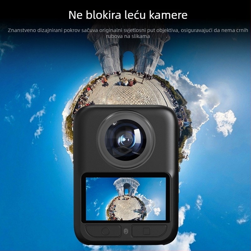 Silikonska futrola za DJI Osmo 360 Action Camera – zaštitna kapica za leću i zaštitni poklopac za gimbal tijela