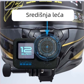 Plastični nosač s centriranim objektivom za GoPro i DJI akcijske kamere