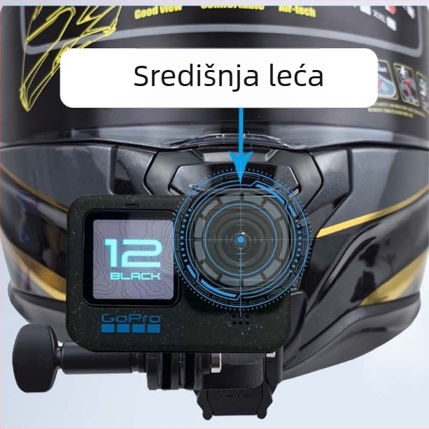 Plastični nosač s centriranim objektivom za GoPro i DJI akcijske kamere