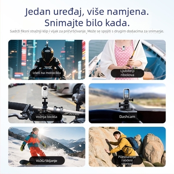 PX-30 akcijska kamera s 360° panoramom, CCD senzor, 10x optični zoom, 14,2 MP, Wi‑Fi