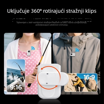 PX-30 akcijska kamera s 360° panoramom, CCD senzor, 10x optični zoom, 14,2 MP, Wi‑Fi