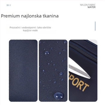 Muška pojasna torba - platnena, gradski stil jednostavnosti, otporna na habanje, jednobojni uzorak, podstava od najlona