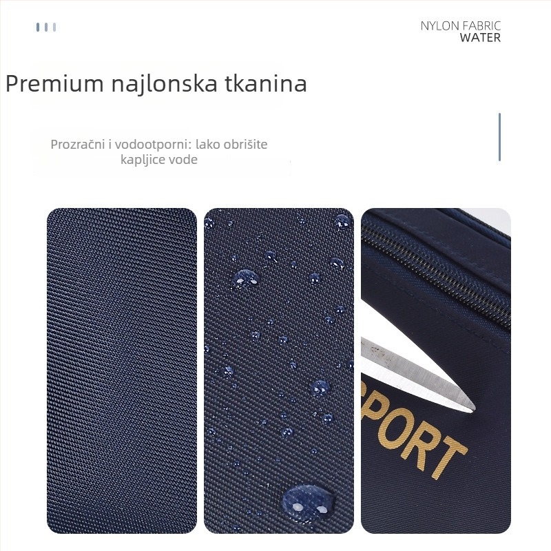 Muška pojasna torba - platnena, gradski stil jednostavnosti, otporna na habanje, jednobojni uzorak, podstava od najlona