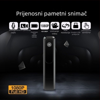 Prijenosna kamera za tijelo / sportsku kameru za snimanje videa i zvuka, 1080p, 20 MP CCD senzor, 10x optički zum, infracrveno noćno videnje, elektronička stabilizacija slike