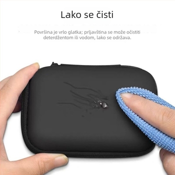 Kućište s čvrstim kućištem za prijenosni tvrdi disk i digitalne dodatke; otporno na udarce i padove, praktično
