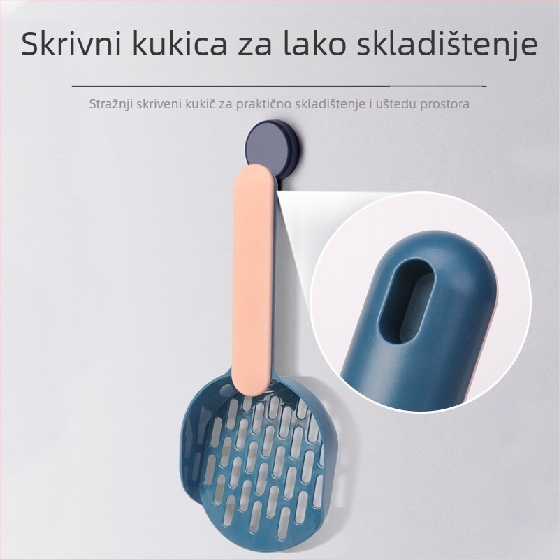 Lopatica za mačji toaletni pesak s finom mrežom – ABS plast, za mačke, marka Dada Bear (privatna marka)