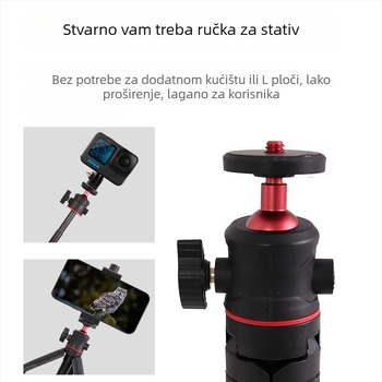 Set stativa i gimbala za DJI Insta, 4-dijelni teleskopski selfie štap, aluminijska legura, težina 130 g