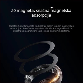 Držač za telefon u automobilu s magnetnom bazom N52, montaža na ventilacijski otvor, plastična konstrukcija, za navigaciju