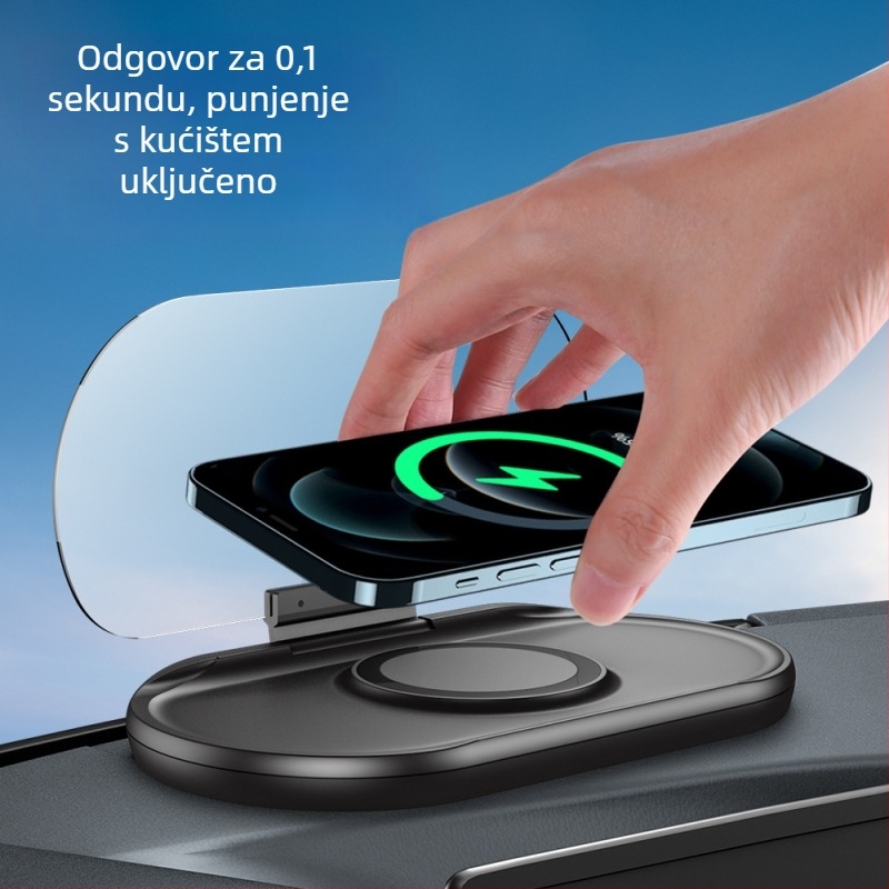 HUD zaslon za automobil – WS53, zaslon ugrađenog računala, ABS, USB napajanje
