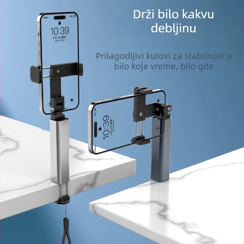 Stativ za snimanje iznad mobitela, prenosiv, 360° rotacija, plastični