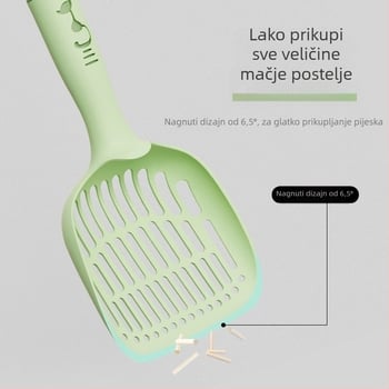 Lopatica za mačji izmet s dugom drškom — PP materijal, marka Pailide