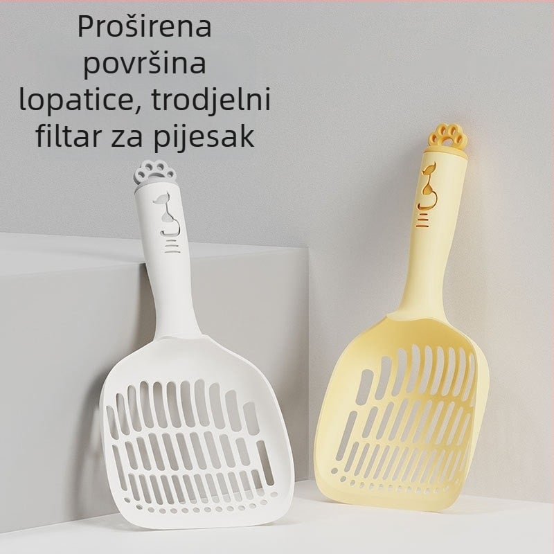 Lopatica za mačji izmet s dugom drškom — PP materijal, marka Pailide