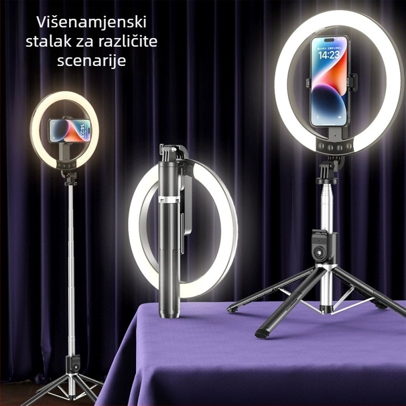Selfie štapić i podni tripod za mobitele, aluminijski okvir, Lan xinda, mogućnost prilagodbe