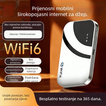 Prijenosni Wi‑Fi usmjerivač za vanjsku upotrebu, odvojivi dizajn, 150 Mbps, 2,4 GHz, 802.11ac, 3G/4G (WCDMA/CDMA2000)