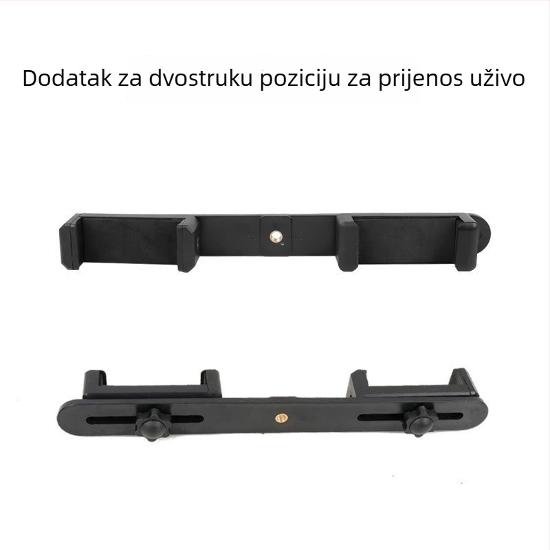 Stativ za live prijenos s kugličnom glavom, okretni držač za telefon i plastični stativ