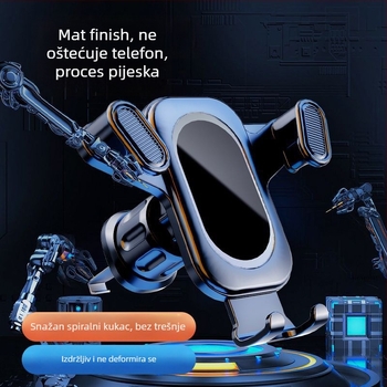 Univerzalni držač za telefon u automobilu, montaža na ventilacijski otvor, protiv podrhtavanja i navigacije