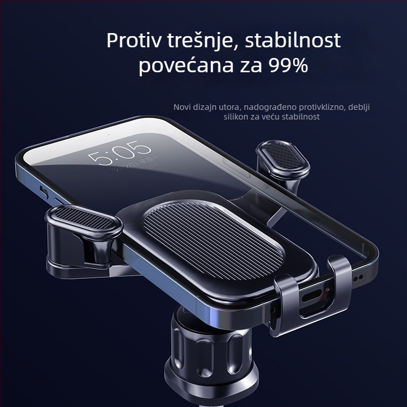Univerzalni držač za telefon u automobilu, montaža na ventilacijski otvor, protiv podrhtavanja i navigacije
