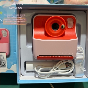 Dječja mini foto-kamera za ispis u stilu Polaroid, 2,4-inčni LCD, rezolucija 800–1000 px, TF kartica, kućište ABS, model Cd-W8