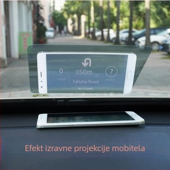 HUD reflektirajući film za Head-Up zaslon i projekciju navigacije u automobilu, univerzalni držač za telefon