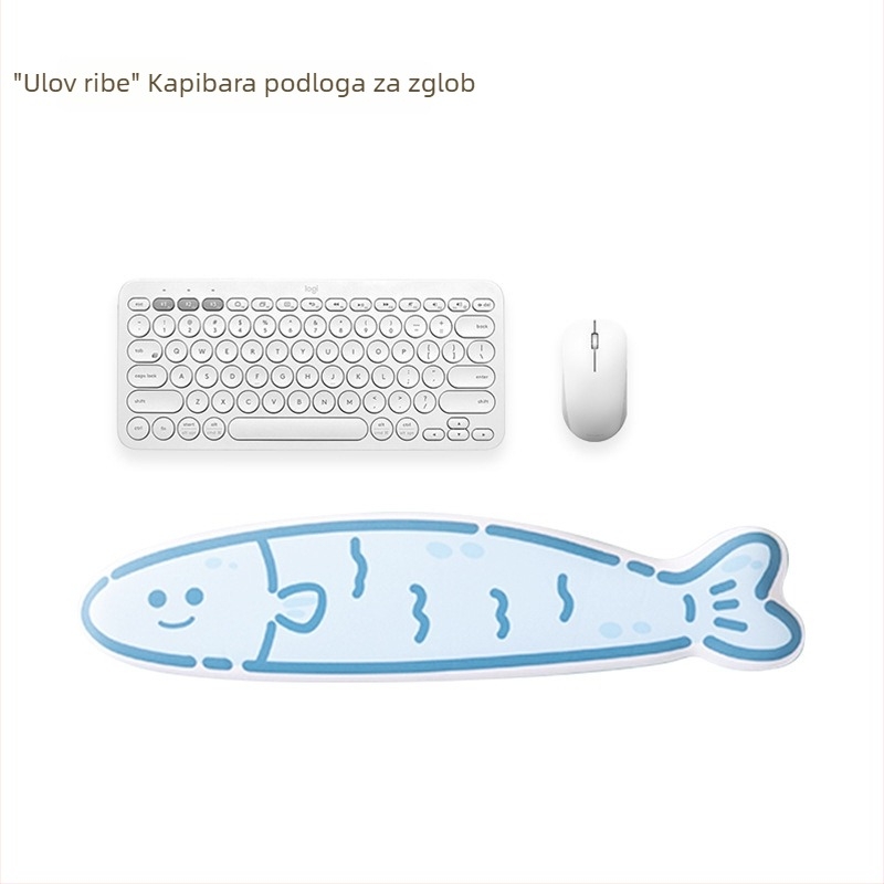 Kapibara jastučić za zglob za miš i tipkovnicu, protivklizni gumeni podložak, 235×245×2 mm ili 400×96×2 mm