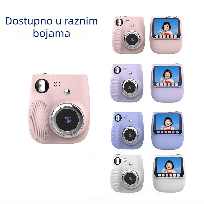 Dječja kamera s mogućnošću trenutnog ispisa X3 - 2,4" LCD, rezolucija 4800 piksela, memorijska kartica, ABS kućište