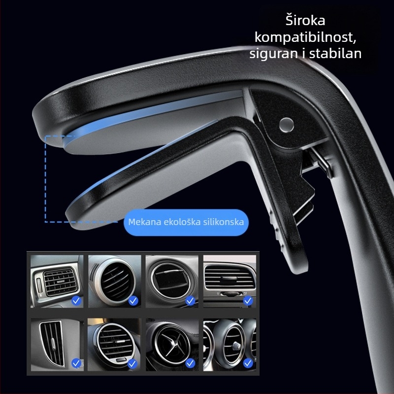 Magnetski držač za telefon za otvor ventilacije automobila, višenamjenski, model F3, legura