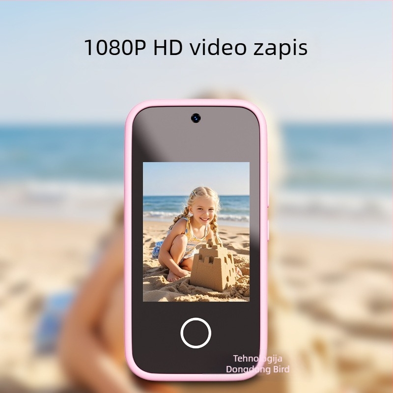 Dječji kamera-telefon s zaslonom na dodir, višenamjenska dječja kamera‑igrač, 1–5 MP, TF kartica, ABS tijelo, trajanje baterije 1–3 sata