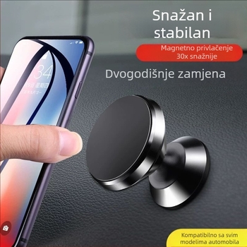 DESNAI Auto držač za telefon magnetski, 360° rotacija, legura, model: držač za telefon u obliku čaše za vino s kožnim uzorkom