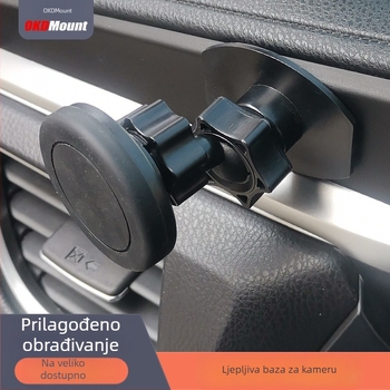 Auto nosač kamere s mini pan-tilt, 1/4-inčni navoj, univerzalni plastični držač s ljepilom 3M