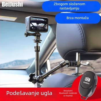 Univerzalni multifunkcionalni nosač za automobil za mobitel i kameru, s držačem naslona za glavu