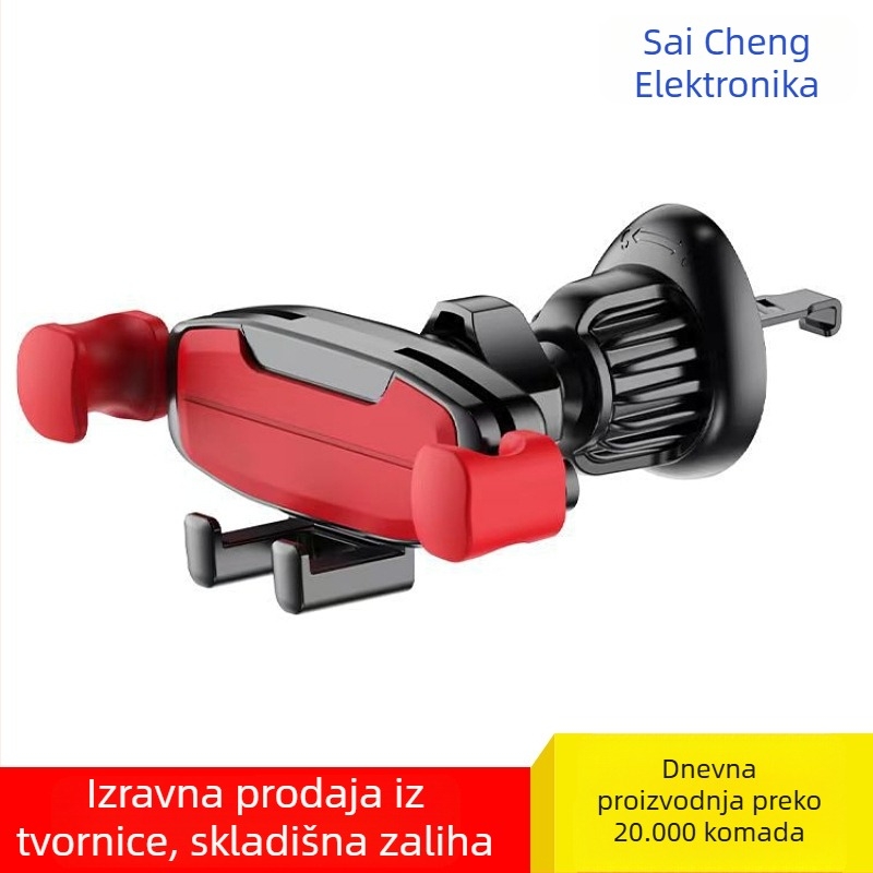 Držač za telefon u automobilu za otvor ventilacije — gravitacijski nosač navigacije, plastični, jednodijelni