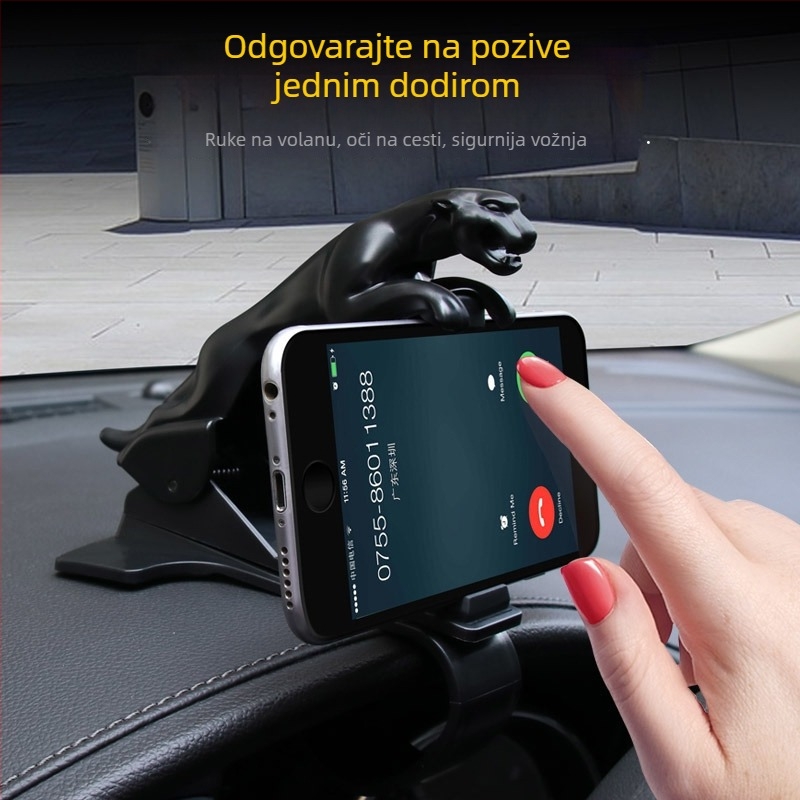 Univerzalni HUD držač za automobilsku ploču, klik-ugradnja, elektromatsko stezanje, punjiva energija, za navigaciju i mobilni telefon