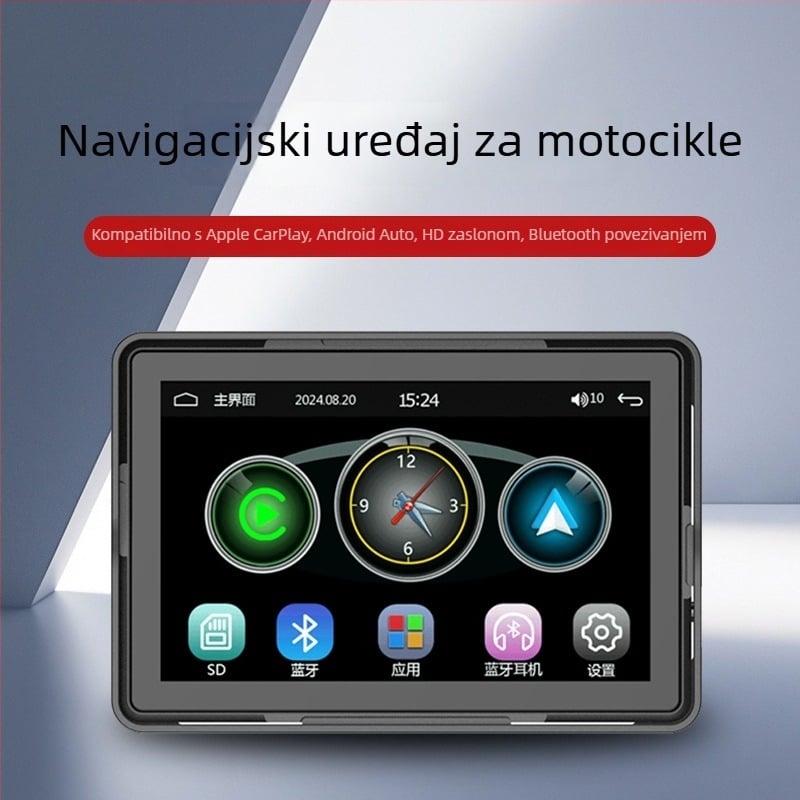 Kamera za motocikl dash cam s 360° pogledom, 2.0 MP senzor, podrška TF kartici do 64 GB, rezolucija 1600x600, prednja montaža na motociklu