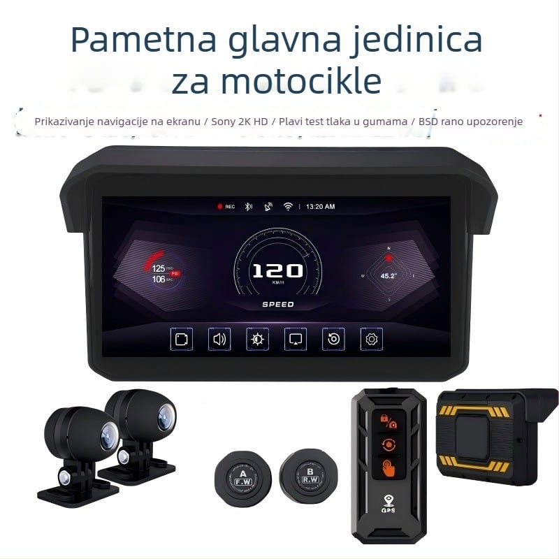 Mt12 uređaj za vožnju motocikla, 140° kut gledanja, 3 MP senzor, pohrana na TF karti do 256 GB, napajanje 12V