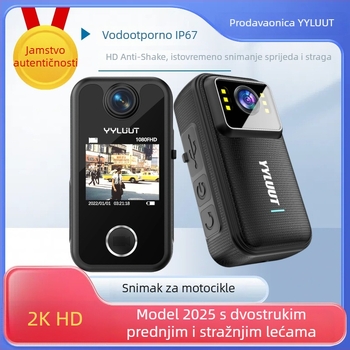 Motociklistička dash cam L9 s 140° kutem snimanja, 800.000 piksela, podrška SD kartici do 64 GB, vodootporna, HD stabilizacija