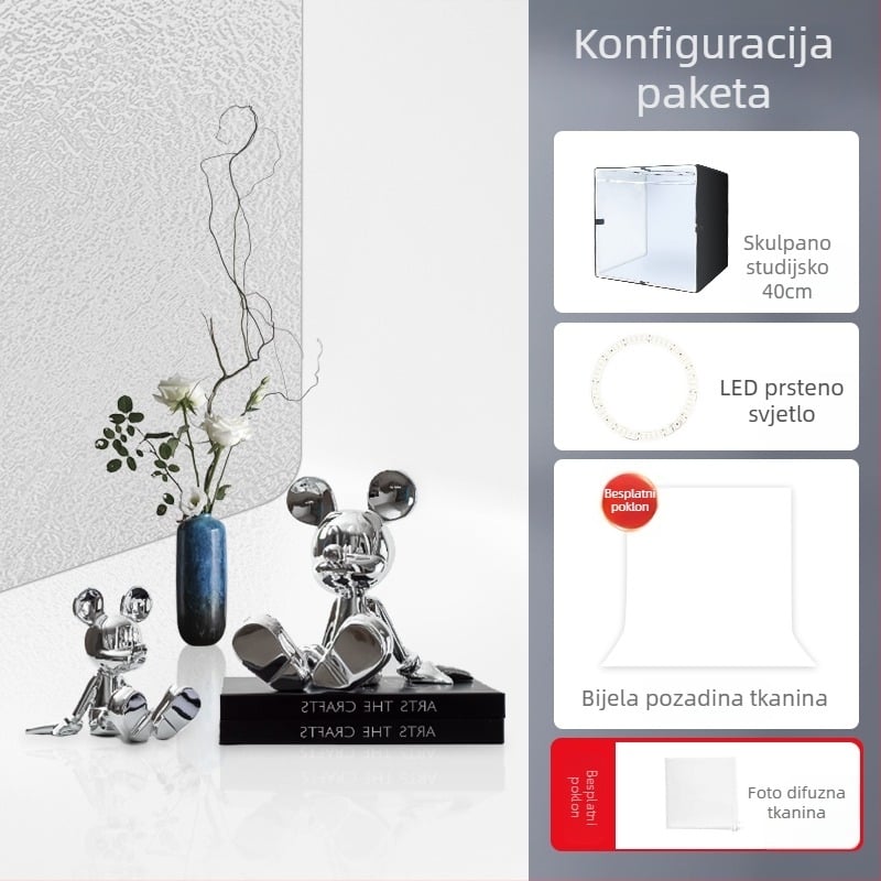 LED studijska kutija za fotografiranje nakita
