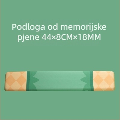 Little Bear Hall memorijska pamučna podloga za zglob za tipkovnicu – mala podloga, podrška zapešća, jednostrana, japanski jednostavan stil, termotransfer