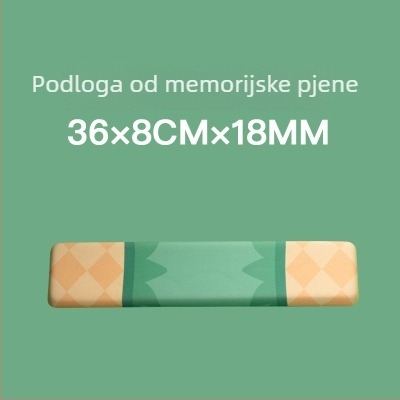 Little Bear Hall memorijska pamučna podloga za zglob za tipkovnicu – mala podloga, podrška zapešća, jednostrana, japanski jednostavan stil, termotransfer