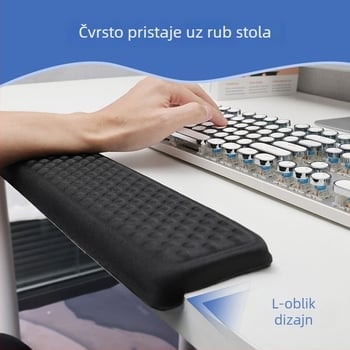 Podloga za lakat i naslon zapešća miša – dvostrana, tkanina+pjena, protuklizna, prijenos topline, OEM prilagodba