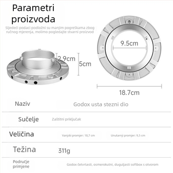 Godox Bowens držač za Bowens montažu za studijske svjetla i softbox