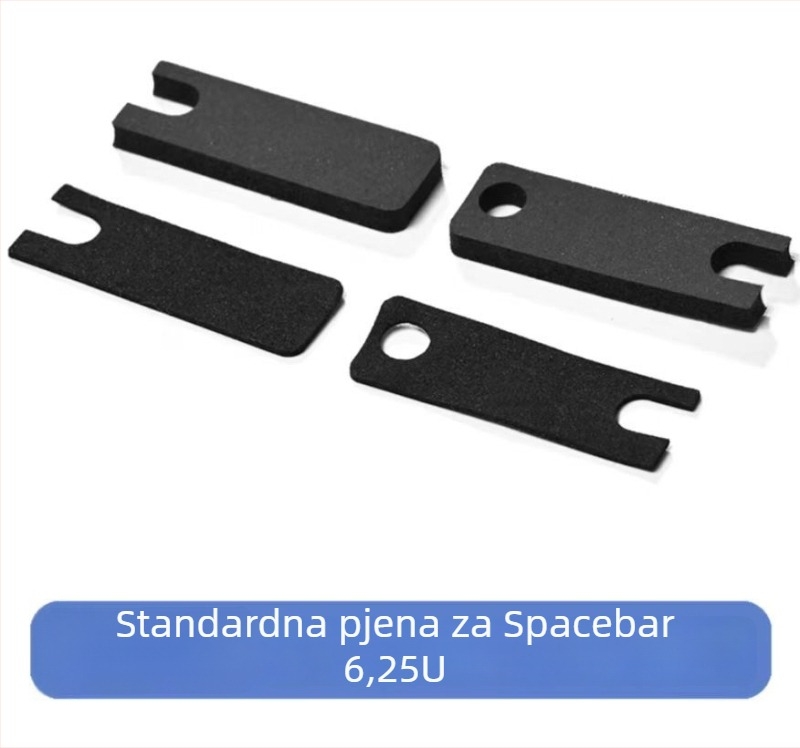 109-tipkovnica s 109 tipki, Spacebar 6.25U7U, USB-C/USB veza, poklopac tipke od pamuka za apsorpciju zvuka