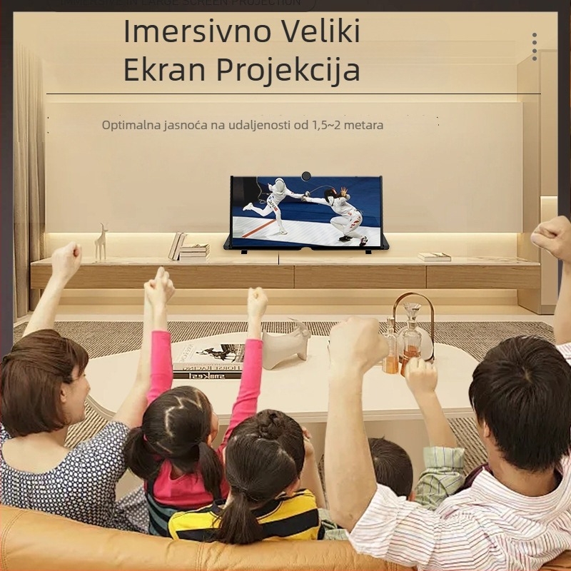 Držač za mobitel s povećalom zaslona – ABS Fresnel leće, podrška prilagodbi, opći stil