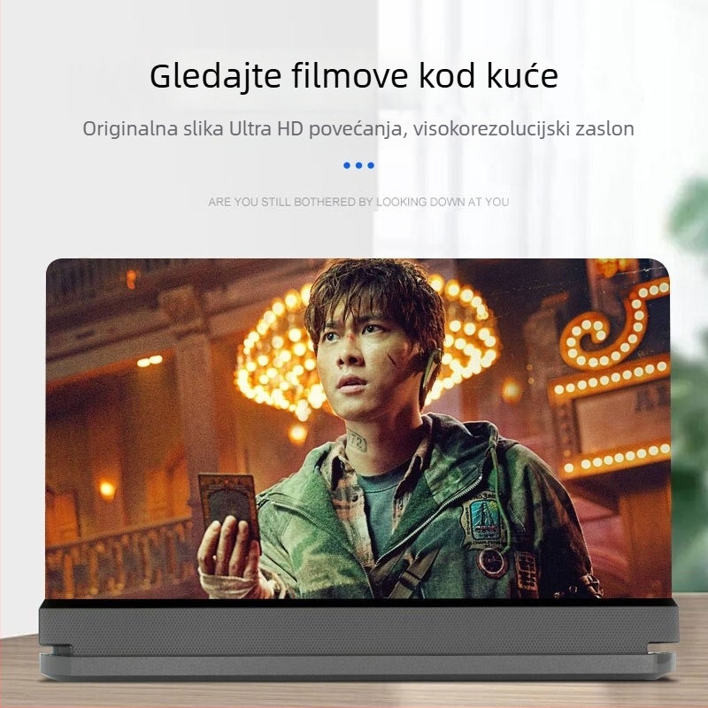 Držač za telefon 26X s povećalom zaslona, ABS, opća kompatibilnost