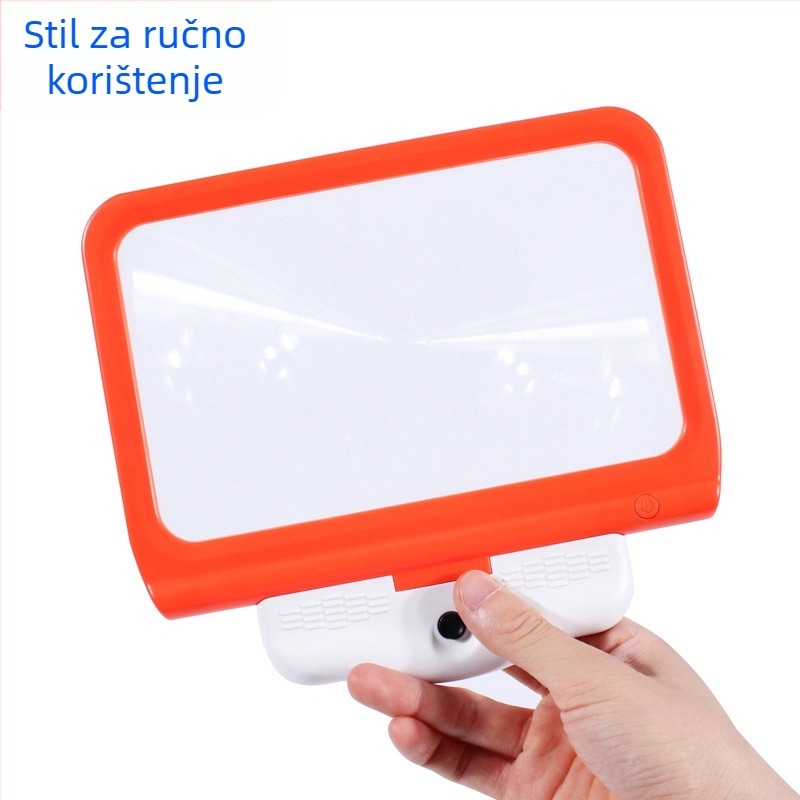 Vješena oko vrata, ručna stolna svjetiljka u stilu, višefunkcionalna lupa za čitanje knjiga i novina za starije osobe, s 48 LED (Uvoz: Ne; Značka: Xinxiang; Ovlaštena privatna marka: Da)