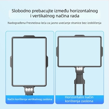 Lupa za čitanje oko vrata s osvjetljenjem — HD povećanje, ruke slobodne, horizontalna/vertikalna orijentacija, Vrplayers