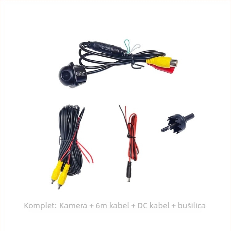CCD dvostruki prekidač kupolna automobilska kamera za vožnju unatrag, široki kut