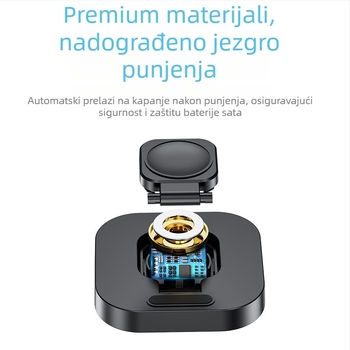 Bežični magnetski sklopivi punjač za Apple Watch Series 3–6 i SE, izlaz 5W, QC3.0